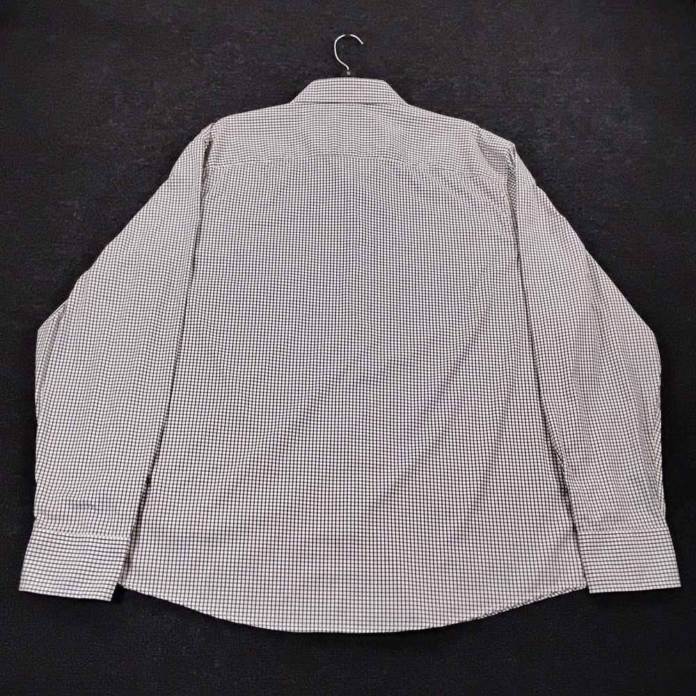UNTUCKit Wagner Shirt Mens XXL Performance Nylon Check Button Down Stretch - Picture 3 of 8